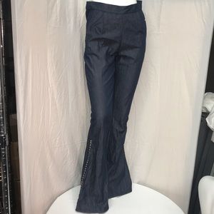 Women's high waisted bellbottom jeans